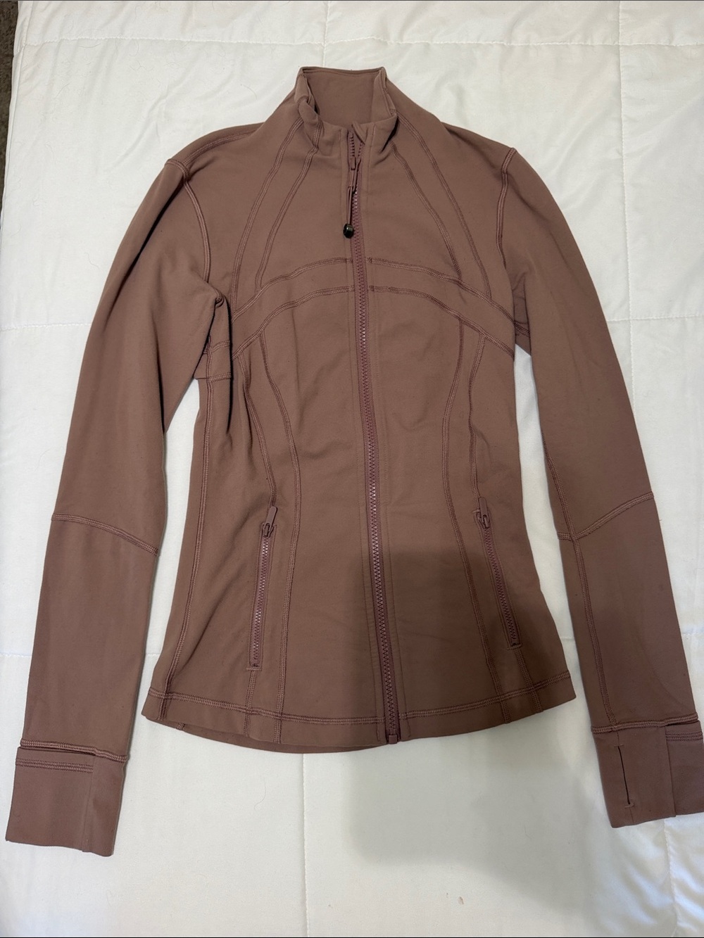 lululemon athletica Dusty Mauve Full-Zip Bomber Jacket